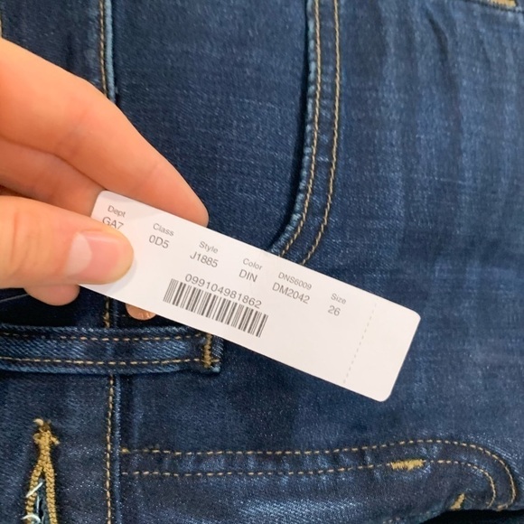 J crew j1885 9” high rise toothpick jeans lake - Picture 6 of 7